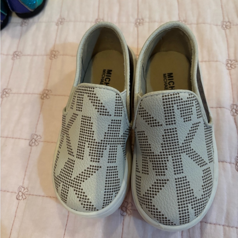 Michael Kors Kids White Slip-On Sneakers